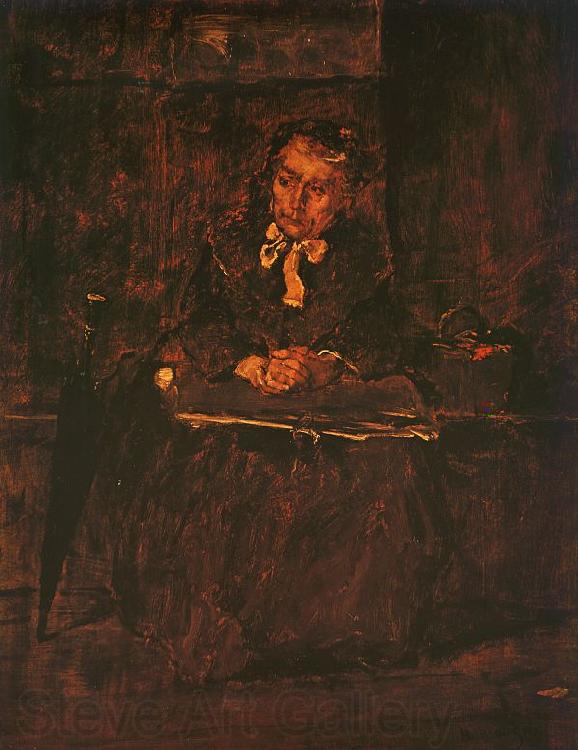 Mihaly Munkacsy Seated Old Woman Norge oil painting art